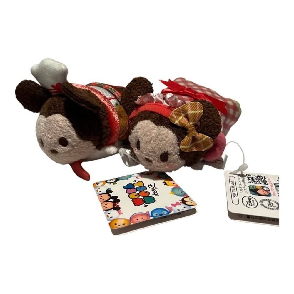 Mickey & Minnie – Tsum Tsum Mini – Chef & Kitchen Japan – NWT Set of 2